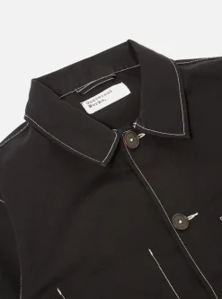 Clearance Coverall Jacket In Black Twill Men Jackets.
