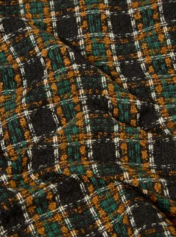 Fashion Coverall Jacket In Charcoal Crazy Check Wool Mix Men Jackets.