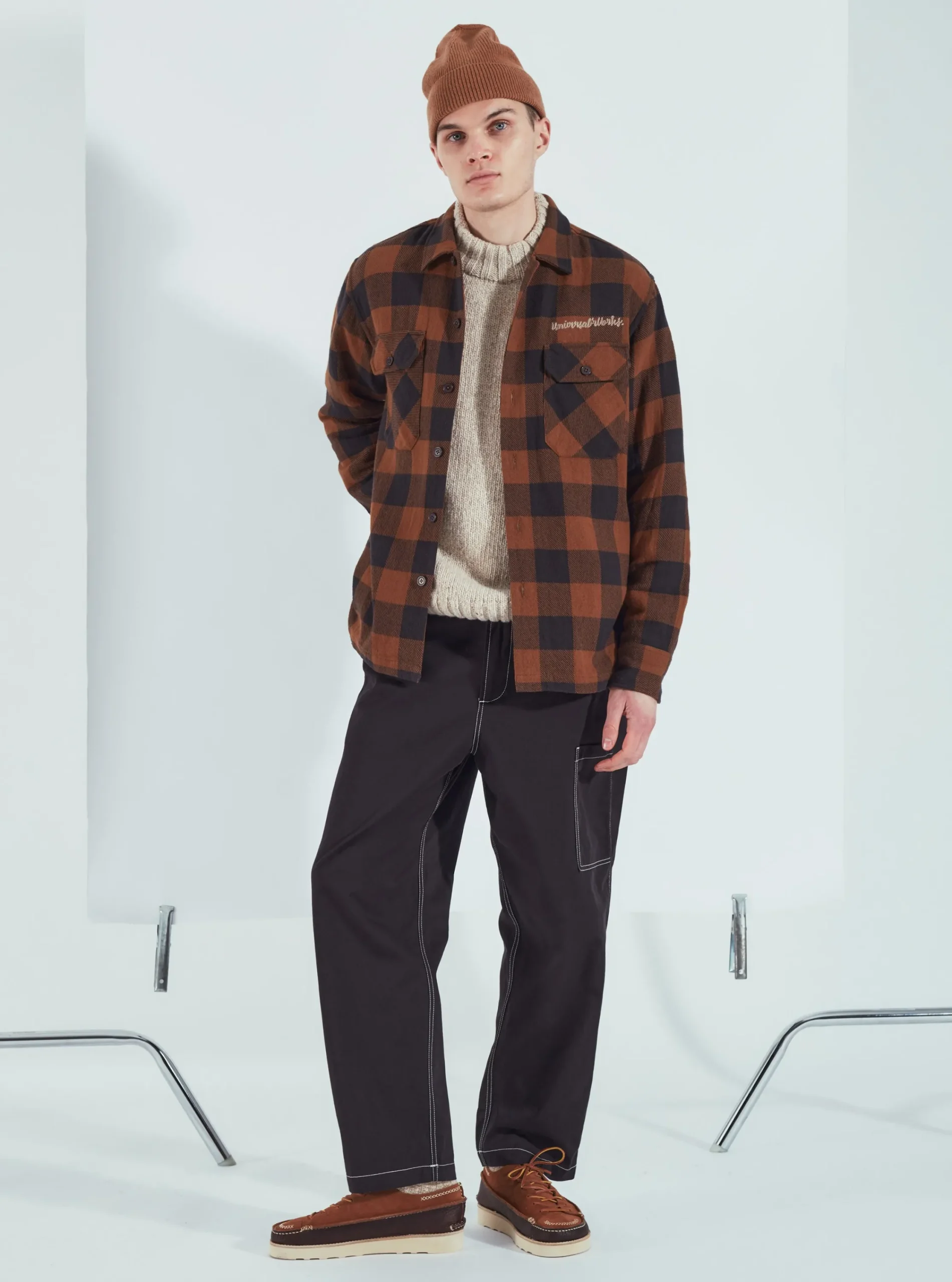 Fashion Coverall Pant In Black Twill Men Trousers.