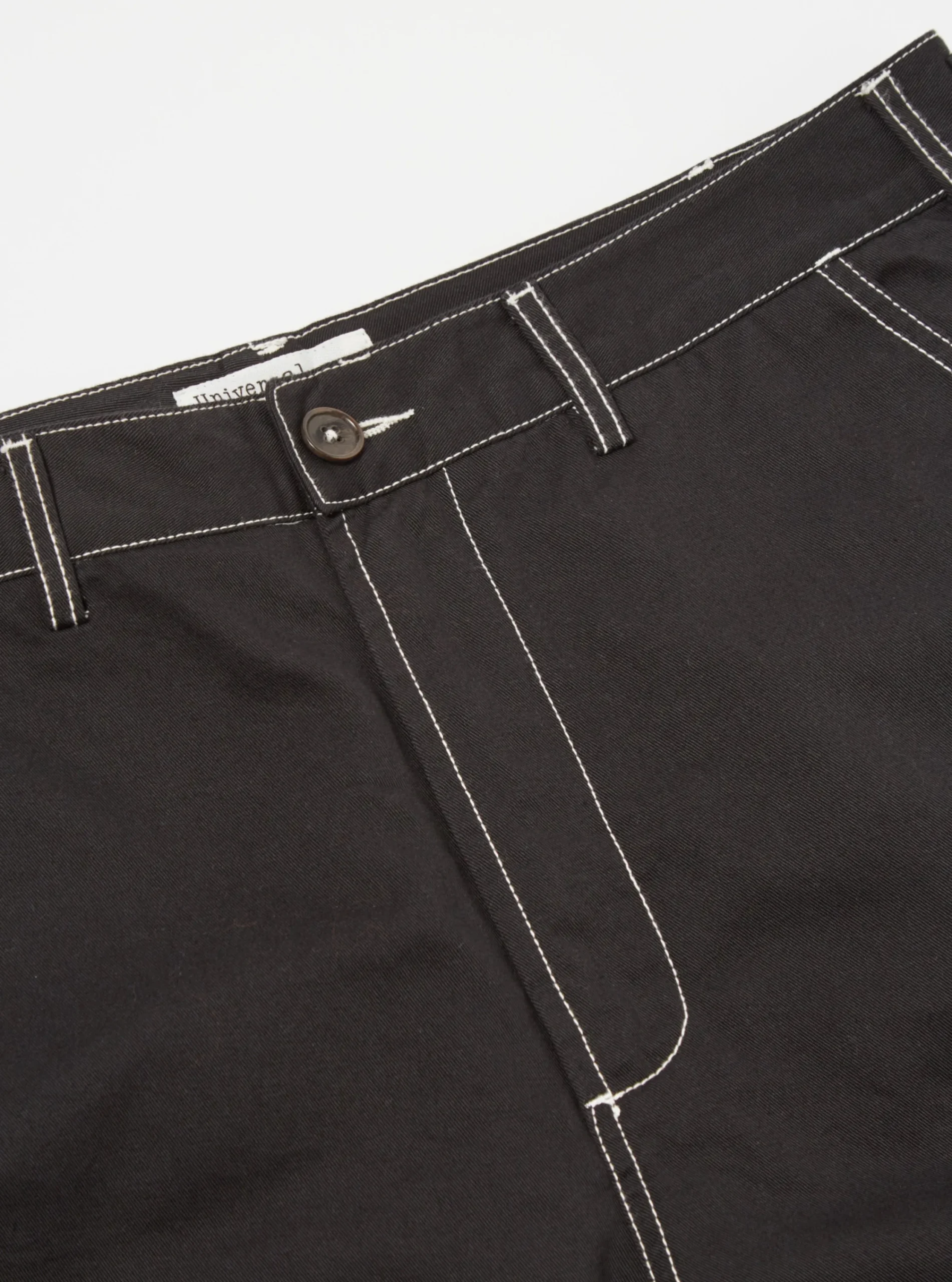 Fashion Coverall Pant In Black Twill Men Trousers.