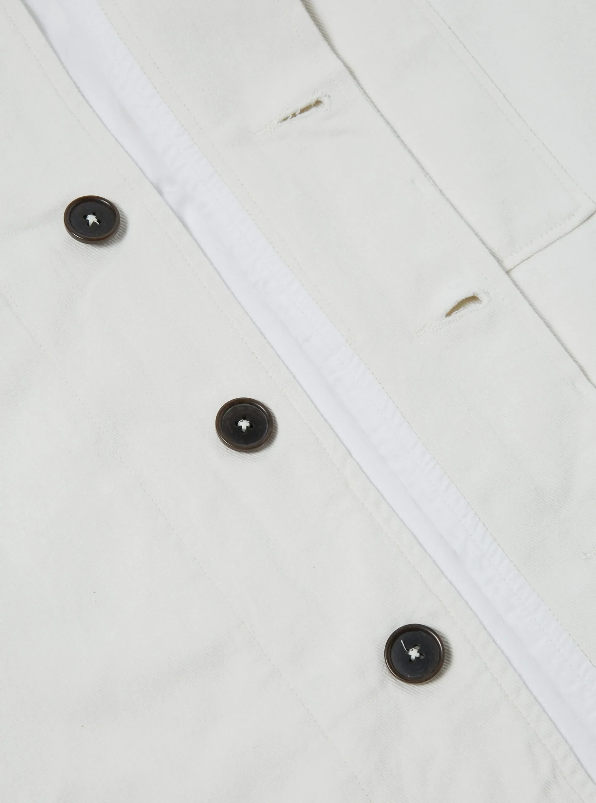 Store Cruiser Jacket In White Winter Twill Men Jackets.