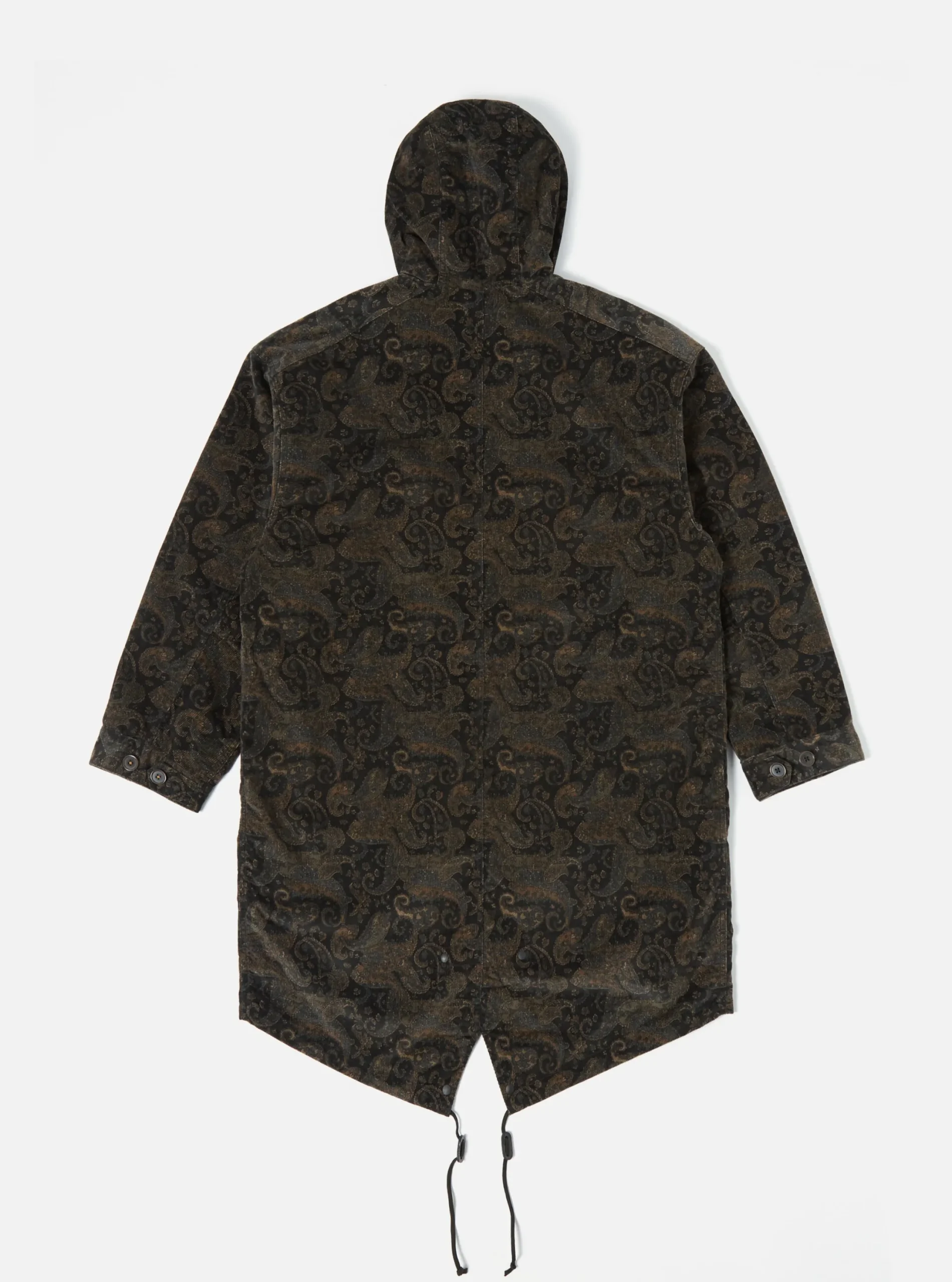 Online Cruiser Parka In Black Japanese Print Cord Men Coats & Outerwear.