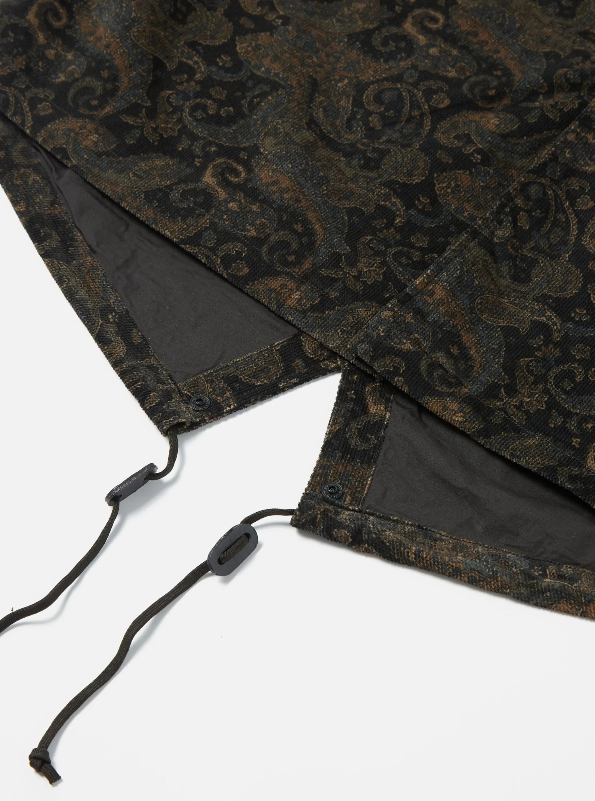 Online Cruiser Parka In Black Japanese Print Cord Men Coats & Outerwear.