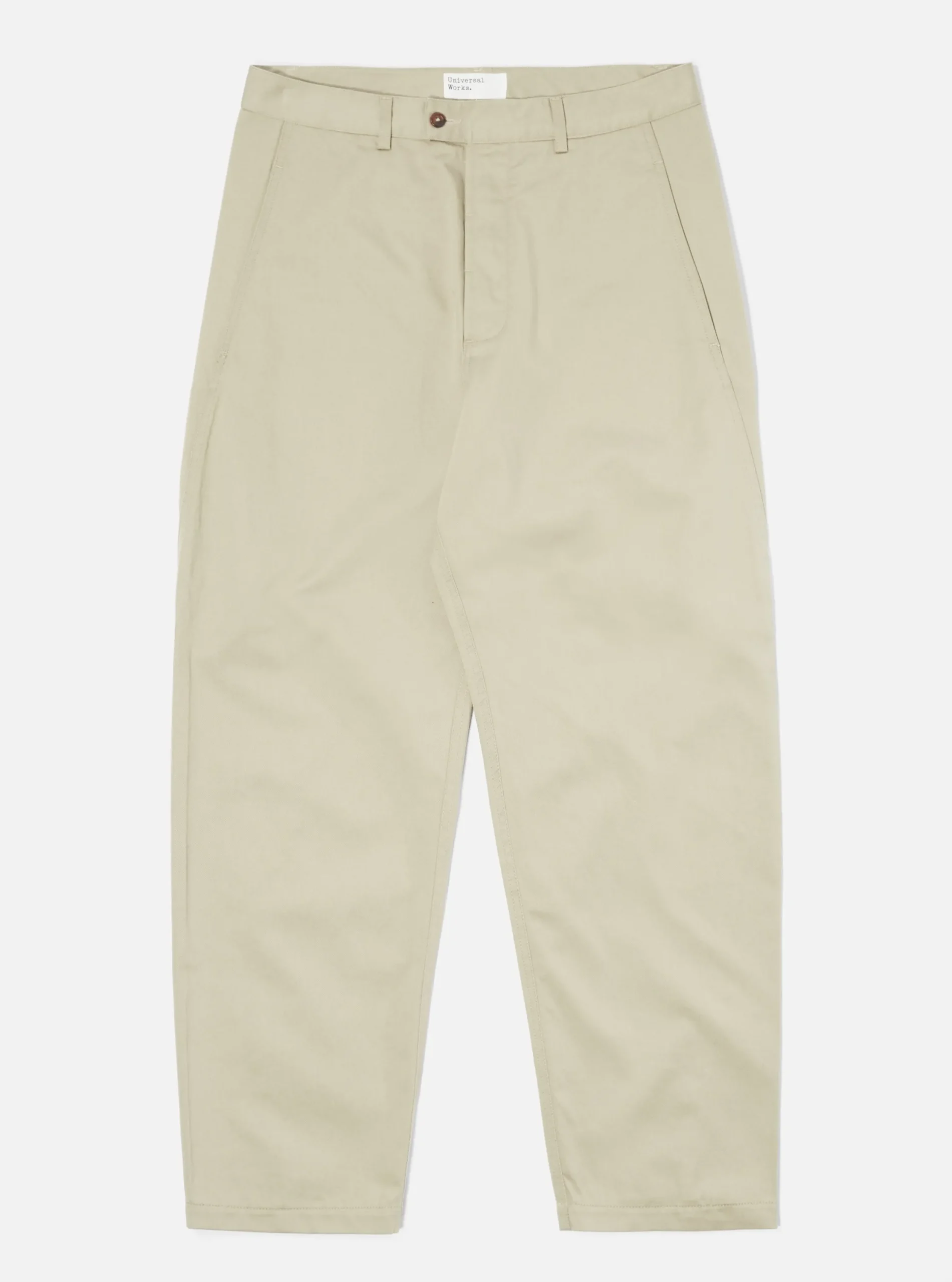 New Curved Pant In Stone Twill Men Trousers.
