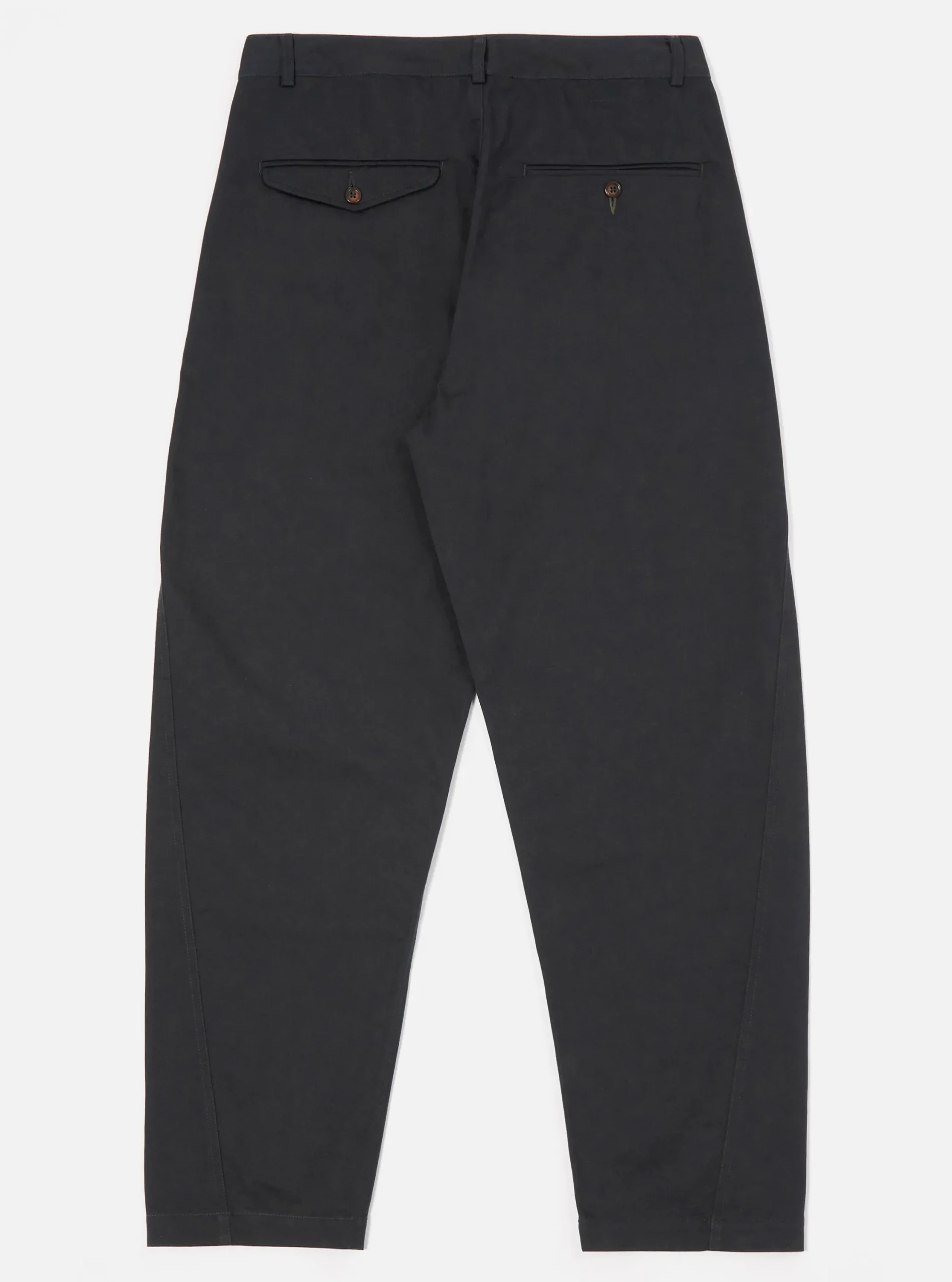 Hot Curved Pant In Black Twill Men Suiting.