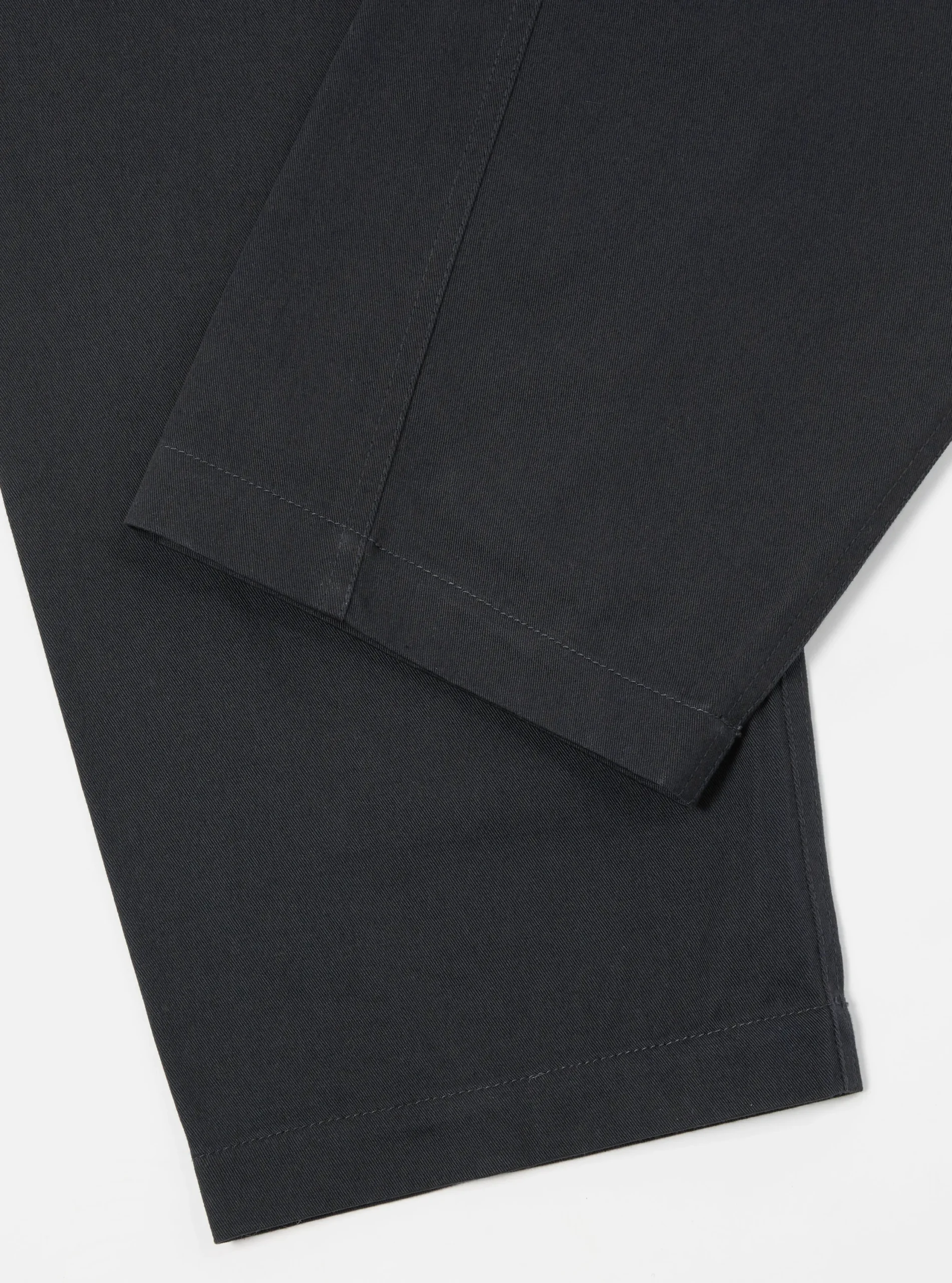 Hot Curved Pant In Black Twill Men Suiting.
