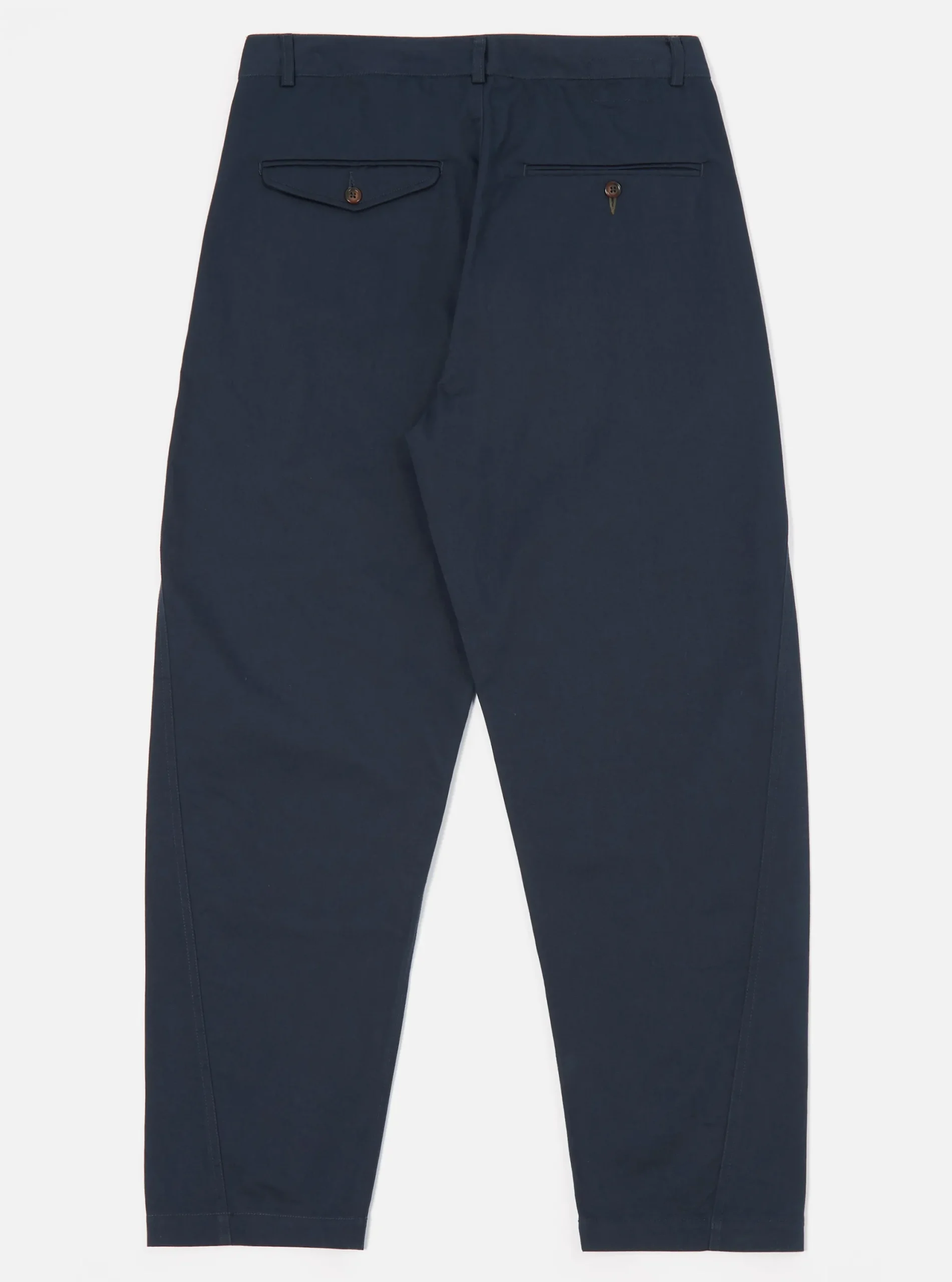 Hot Curved Pant In Navy Twill Men Suiting.