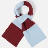Flash Sale Deluxe Football Scarf In Sky/Claret Soft Wool Men Accessories.