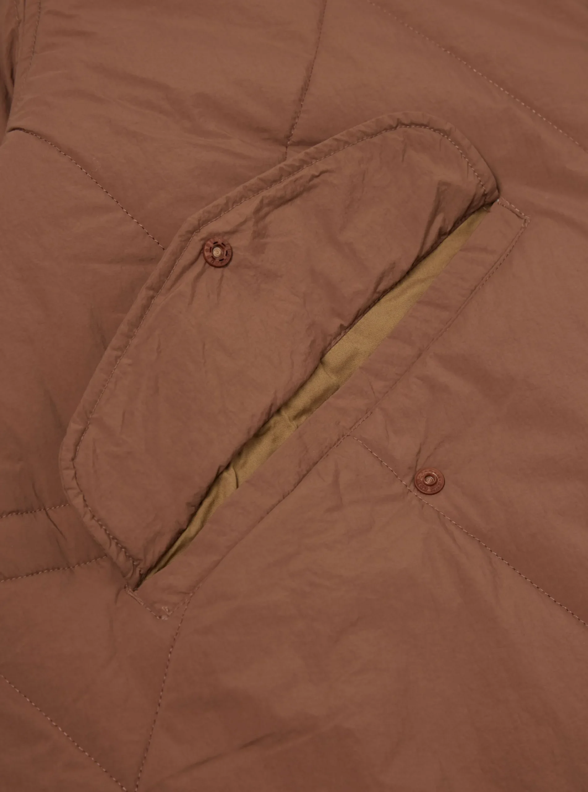 Sale Diamond Quilt Parka In Brown Recycled Nylon Men Coats & Outerwear.