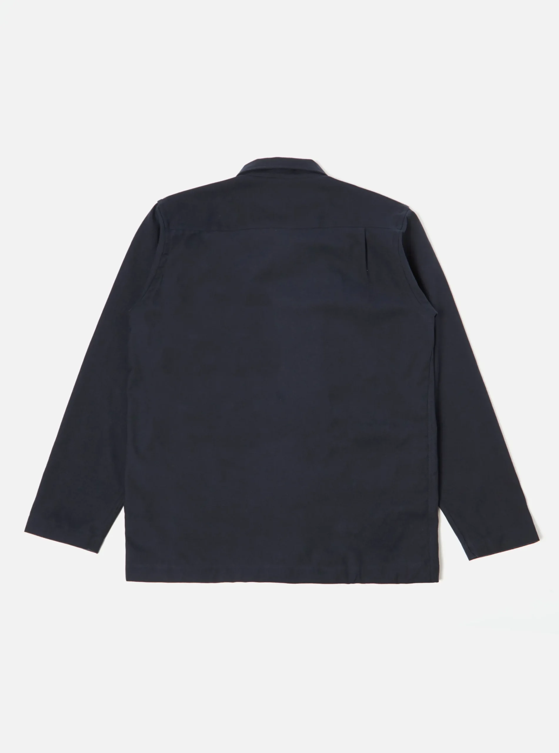 Cheap Dockside Overshirt In Navy Cotton/Wool Twill Men Overshirts.