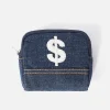 Clearance Dollar Coin Pouch In Indigo Denim Men Accessories.