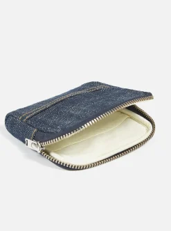 Clearance Dollar Coin Pouch In Indigo Denim Men Accessories.