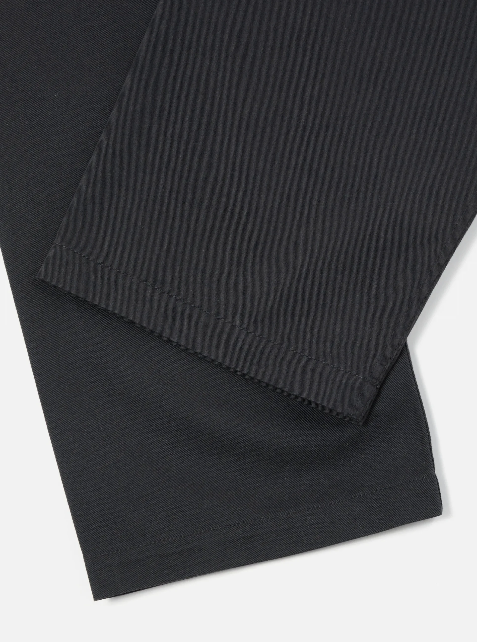 Cheap Double Pleat Pant In Black Twill Men Suiting.