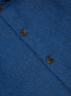Flash Sale Easy Over Jacket In Indigo Harris Tweed Men Jackets.