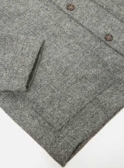 Best Sale Easy Over Jacket In Grey Harris Tweed Men Jackets.