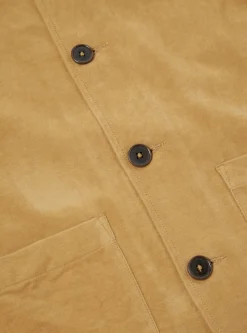 Cheap Easy Overshirt In Camel Lightweight Moleskin Men Overshirts.