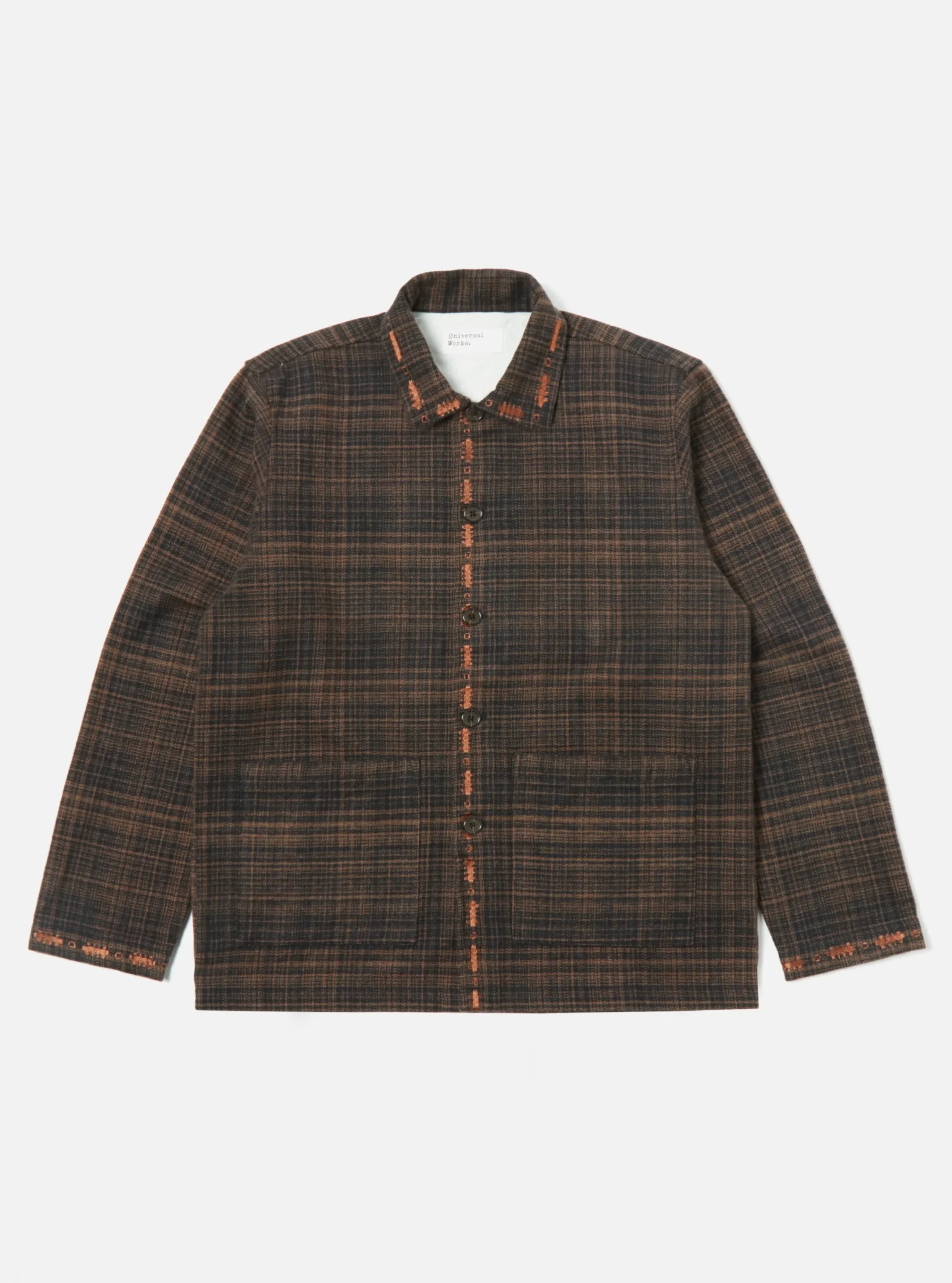 Shop Easy Overshirt In Black/Brown Livingston Cotton Men Overshirts.