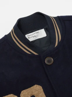 New Embroidered Newark Bomber In Navy/Sand Mowbray Men Jackets.