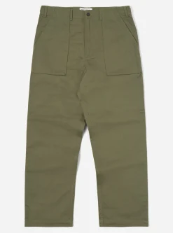 Flash Sale Fatigue Pant In Light Olive Twill Men Trousers.