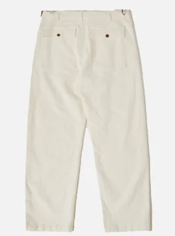 Cheap Fatigue Pant In Ecru Chevron Cotton Men Trousers.