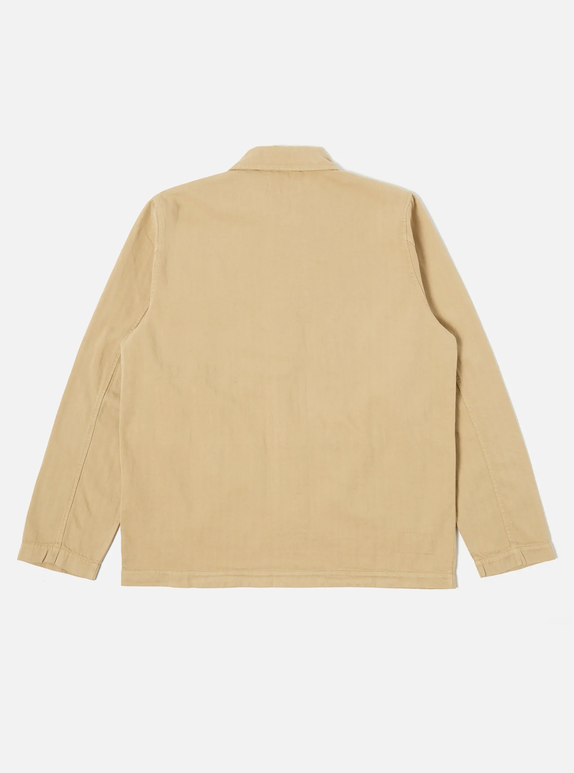 Outlet Field Jacket In Sand Italian Herringbone Cotton Men Jackets.