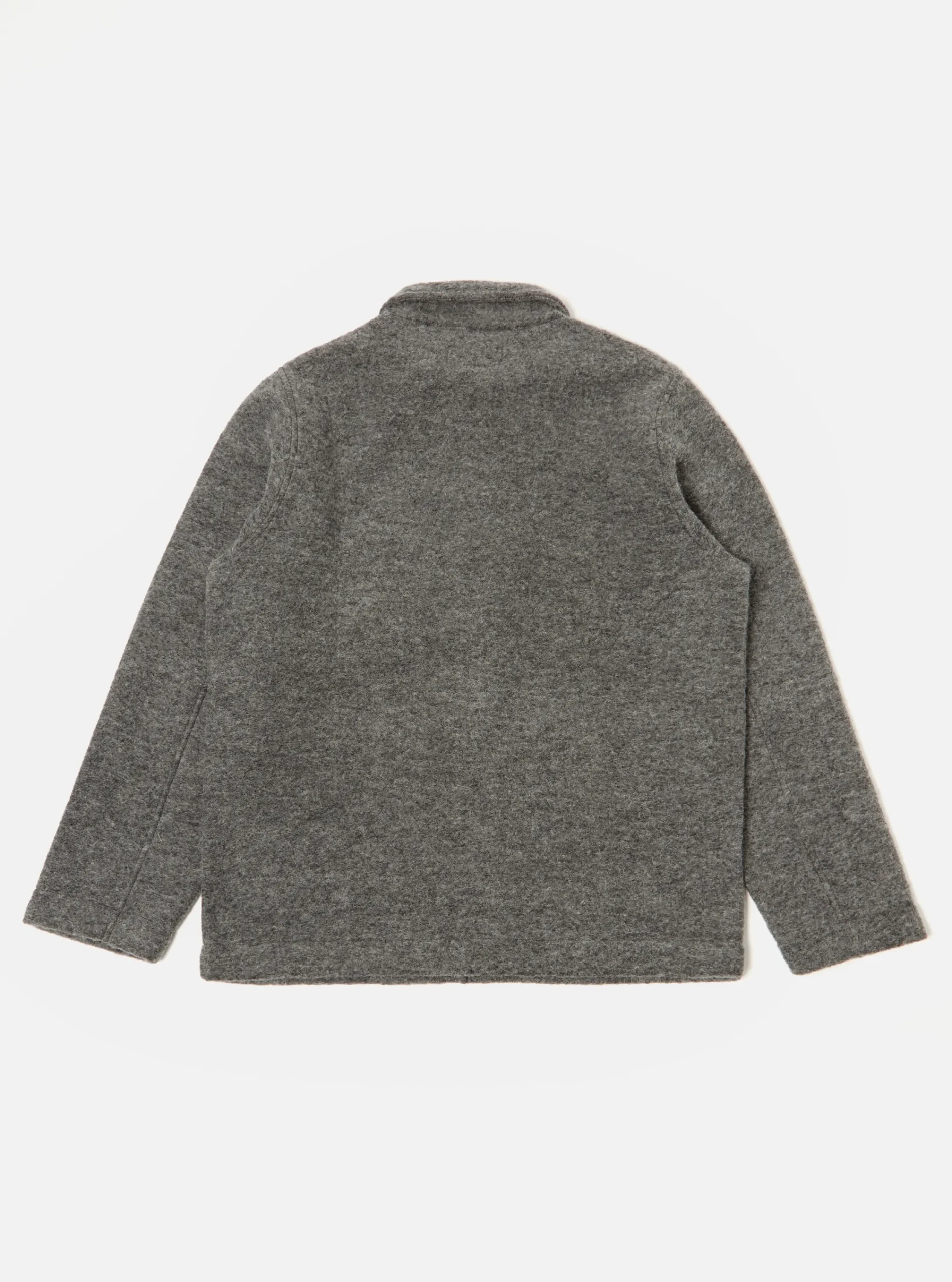 Online Field Jacket In Grey Marl Wool Fleece Men Fleece.