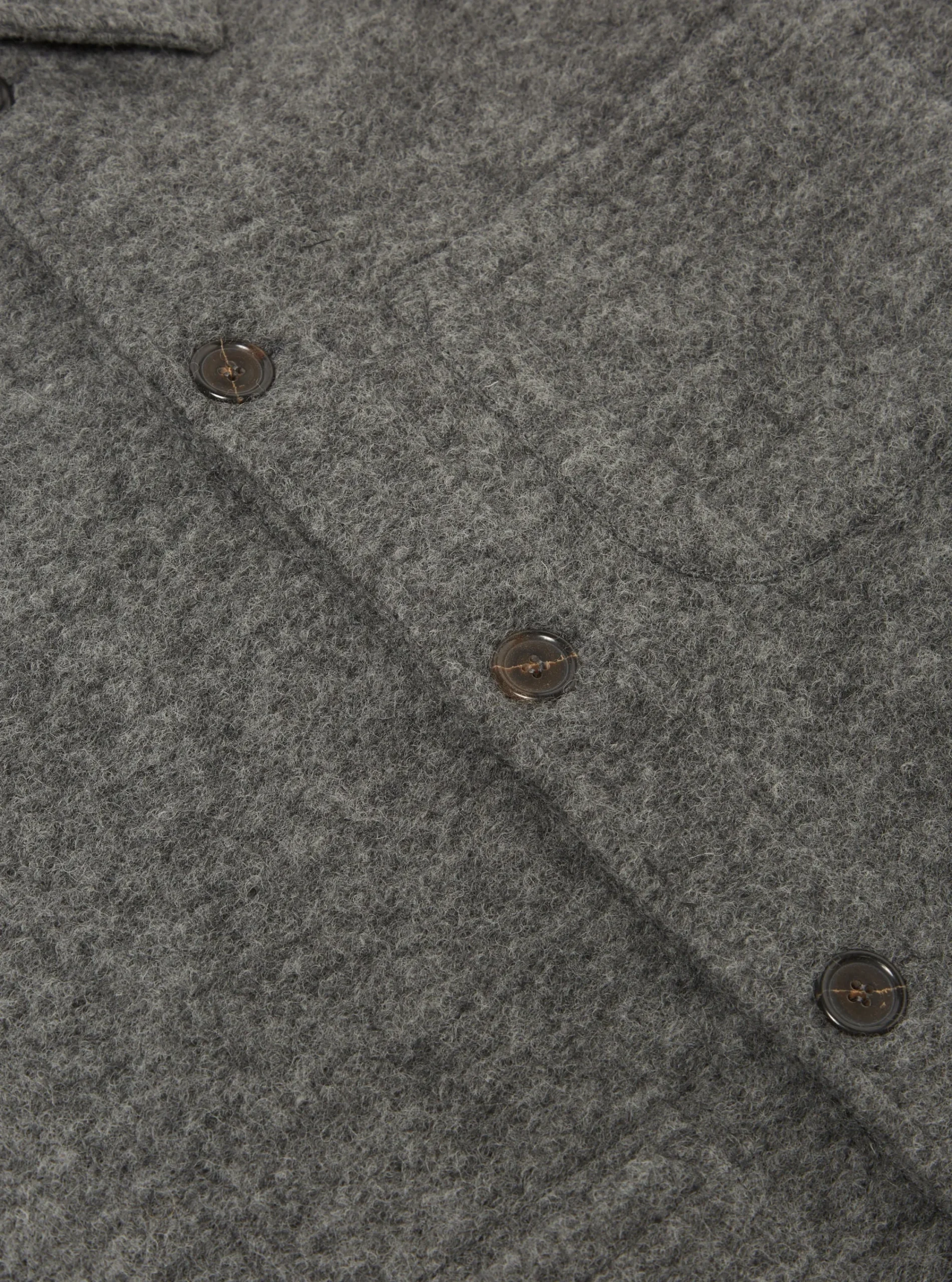 Online Field Jacket In Grey Marl Wool Fleece Men Fleece.