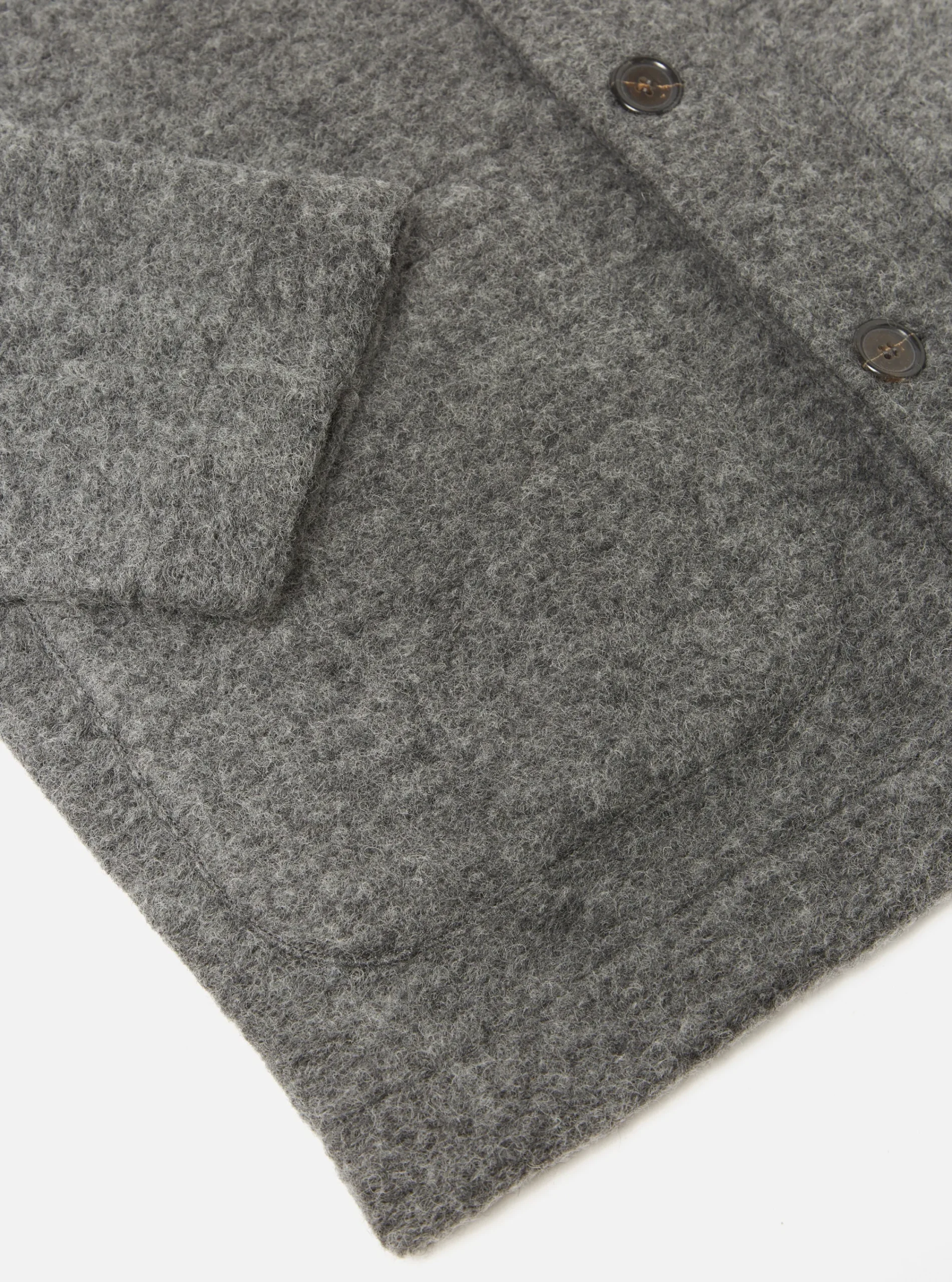 Online Field Jacket In Grey Marl Wool Fleece Men Fleece.