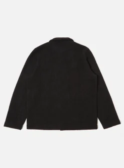Cheap Field Jacket In Black Wool Fleece Men Fleece.