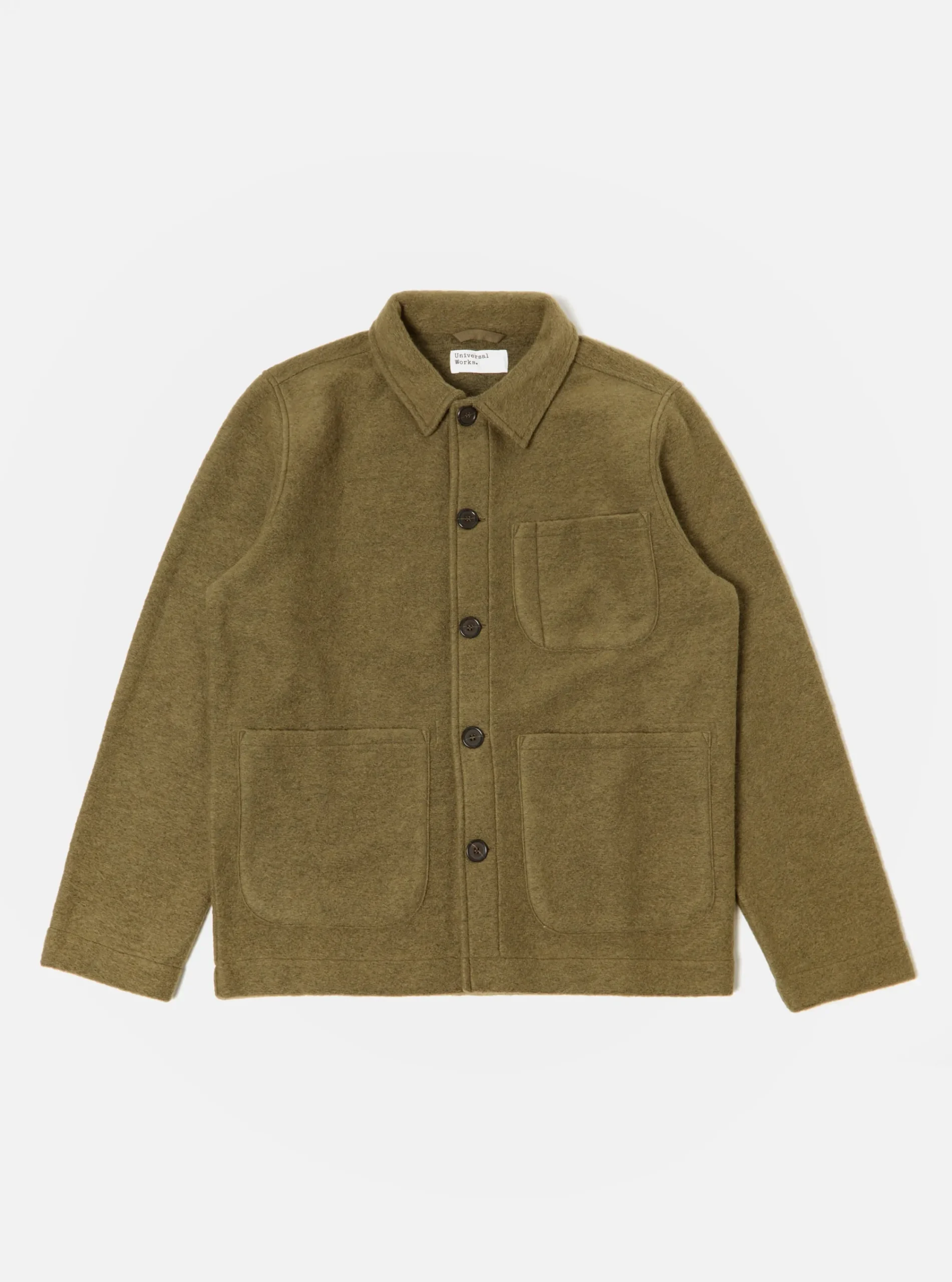Cheap Field Jacket In Lovat Wool Fleece Men Fleece.