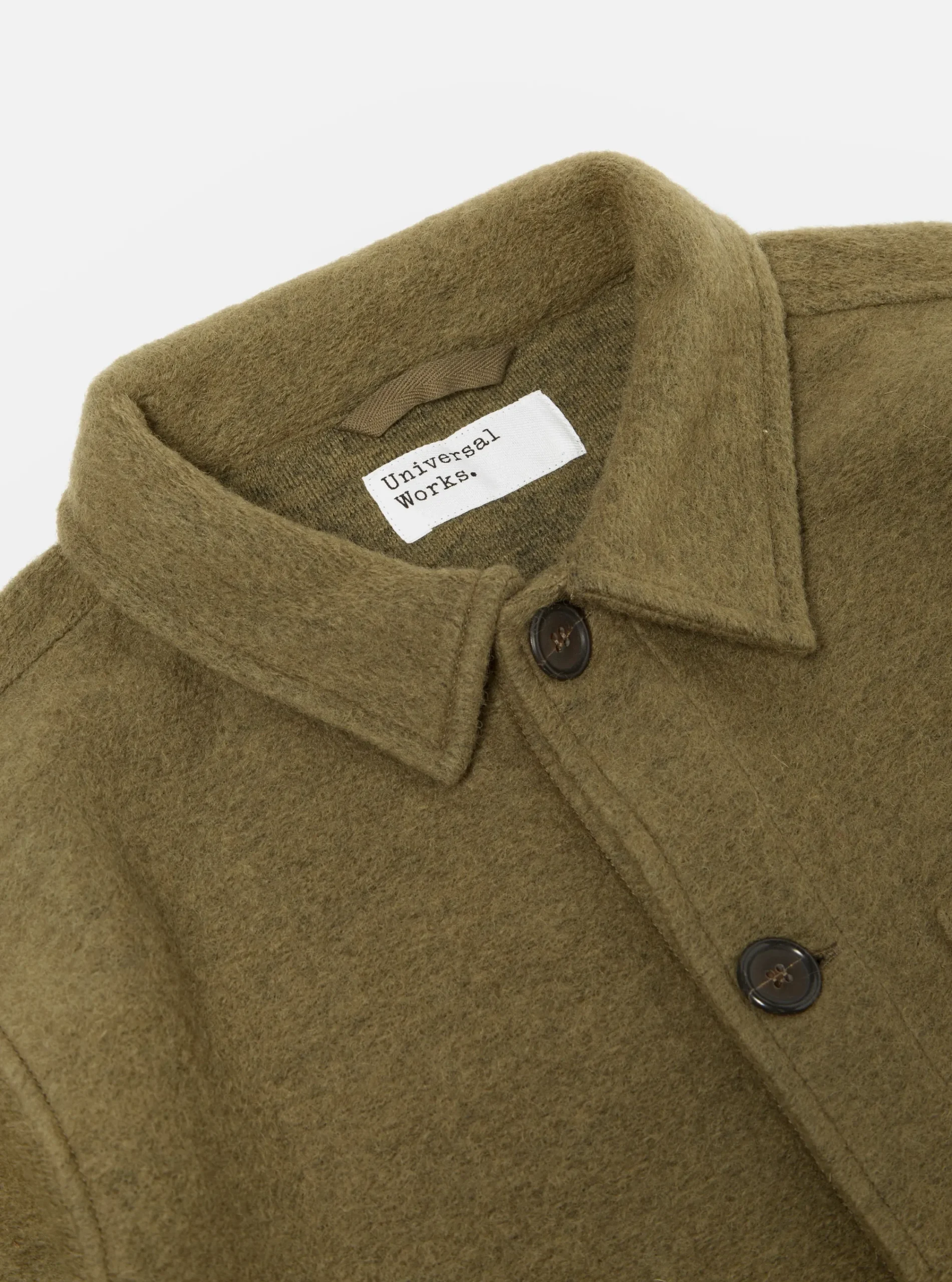 Cheap Field Jacket In Lovat Wool Fleece Men Fleece.