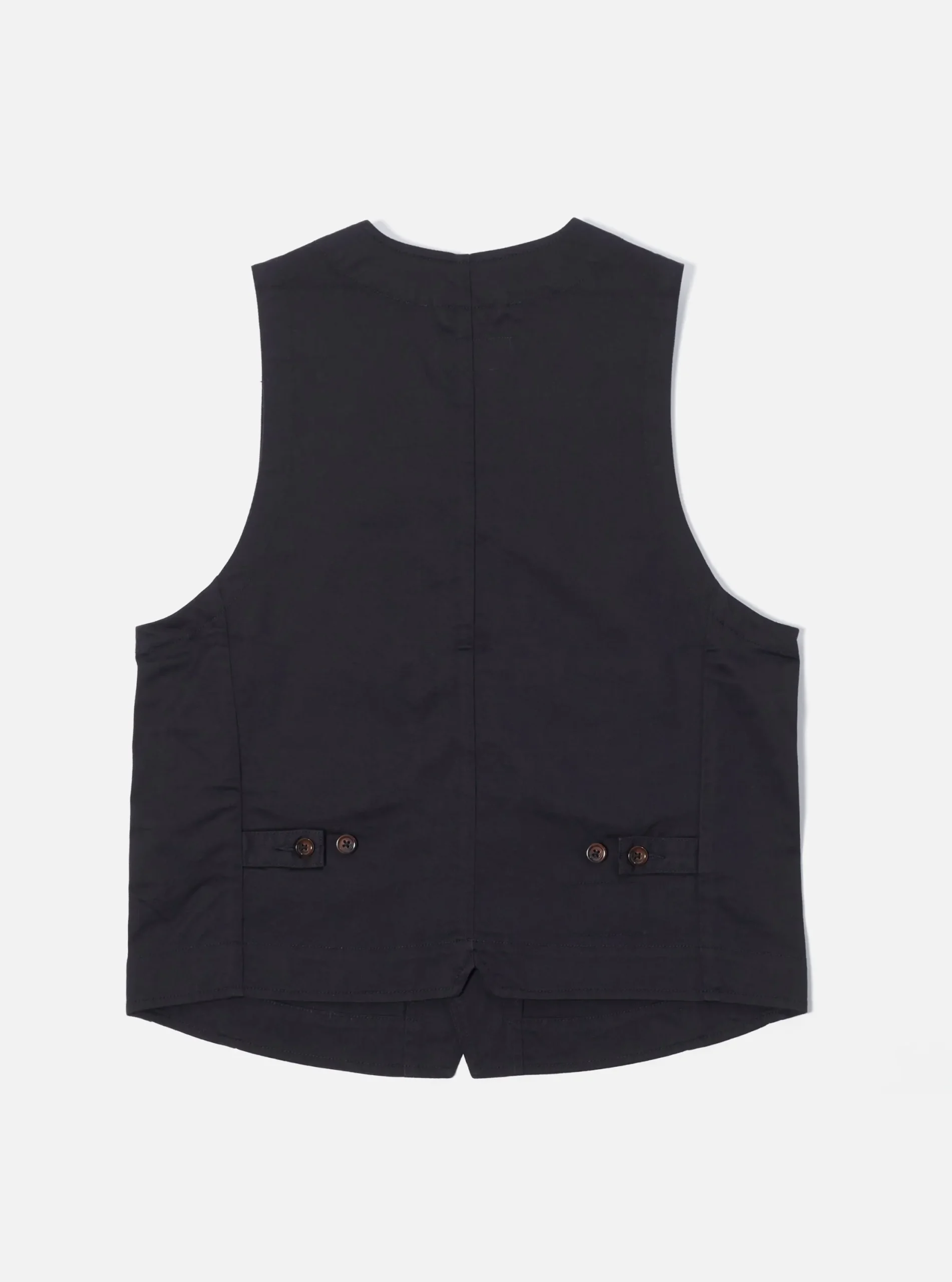 Online Field Waistcoat In Black Twill Men Suiting.