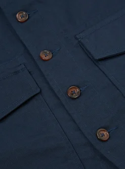 New Field Waistcoat In Navy Twill Men Suiting.