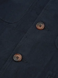 Cheap Five Pocket Jacket In Black Nebraska Cotton Men Jackets.