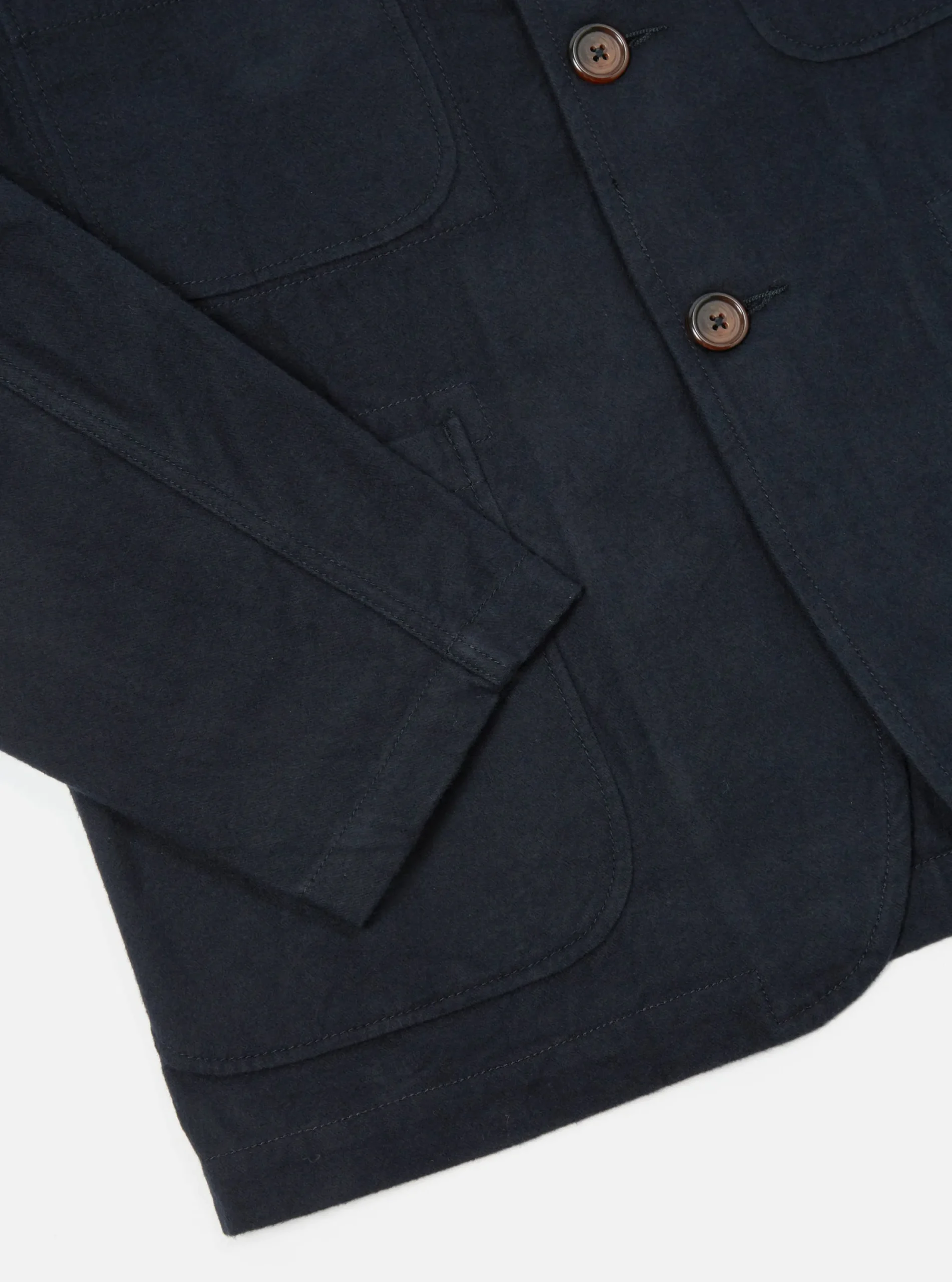 Cheap Five Pocket Jacket In Black Nebraska Cotton Men Jackets.