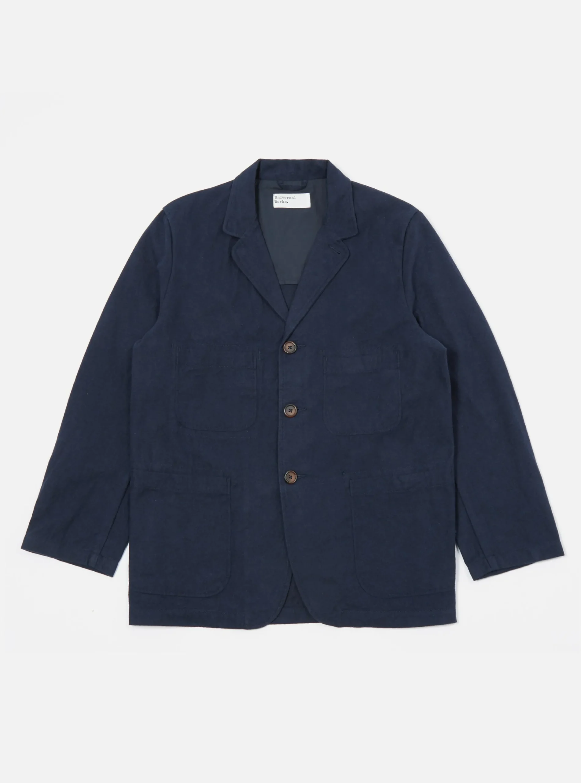 Store Five Pocket Jacket In Navy Nebraska Cotton Men Jackets.