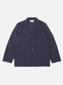 Store Five Pocket Jacket In Navy Winter Twill Men Jackets.