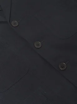 Sale Five Pocket Jacket In Black Winter Twill Men Jackets.