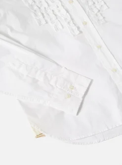 Store Frill Shirt In White Poplin Men Shirts.