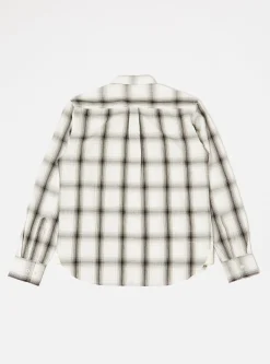 Store Frill Shirt In Ecru Shadow Check Men Shirts.