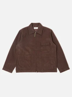 Discount Gower Jacket In Brown Melange Melton Men Jackets.