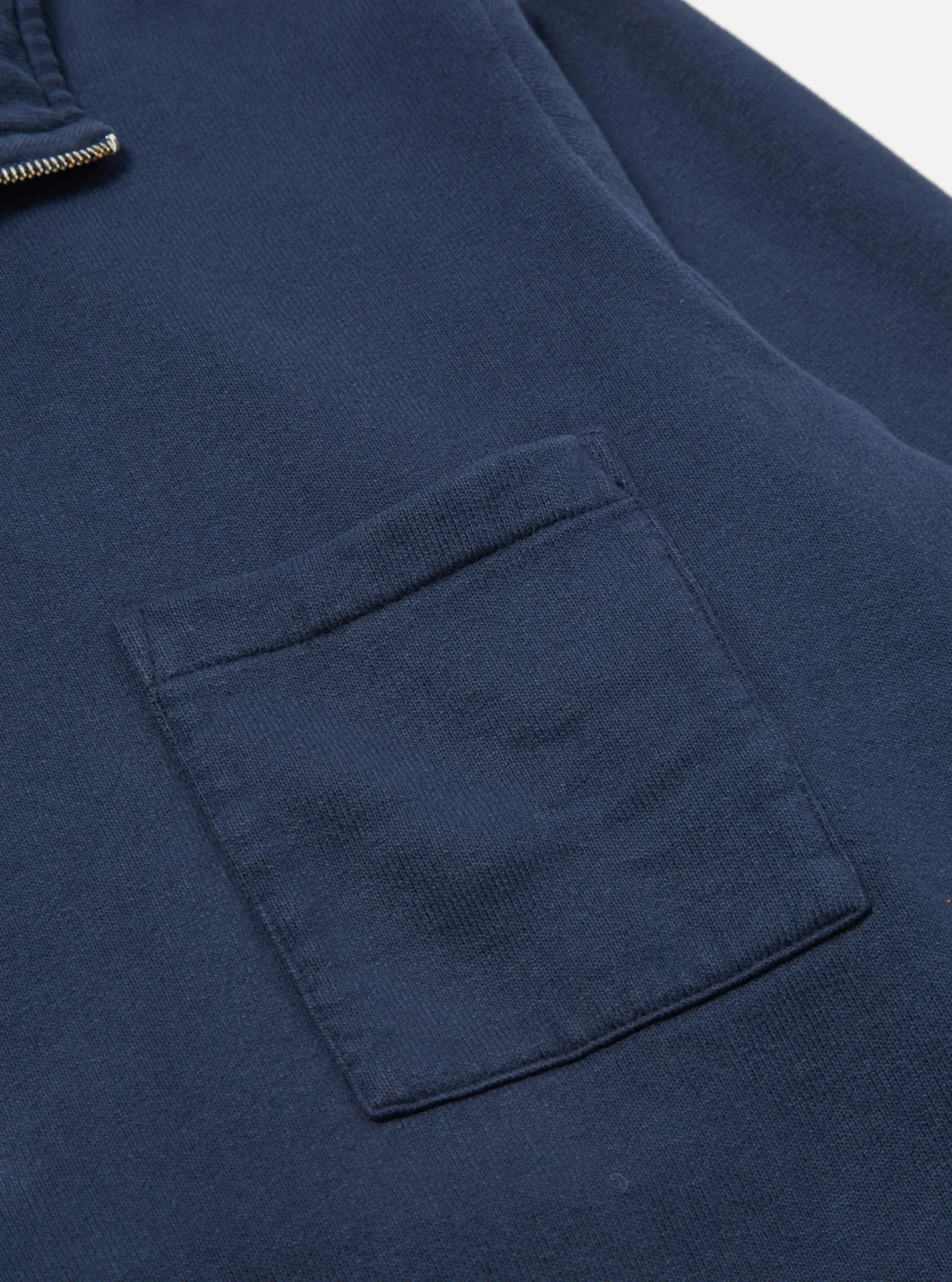 Hot Half Zip Sweatshirt In Navy Dry Handle Brushback Men Tees & Sweats.