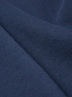 Hot Half Zip Sweatshirt In Navy Dry Handle Brushback Men Tees & Sweats.