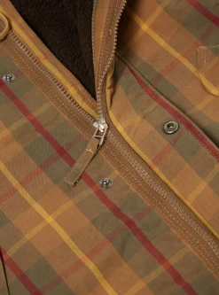 Flash Sale Hebrides Parka In Cinnamon British Drywax Check Men Coats & Outerwear.
