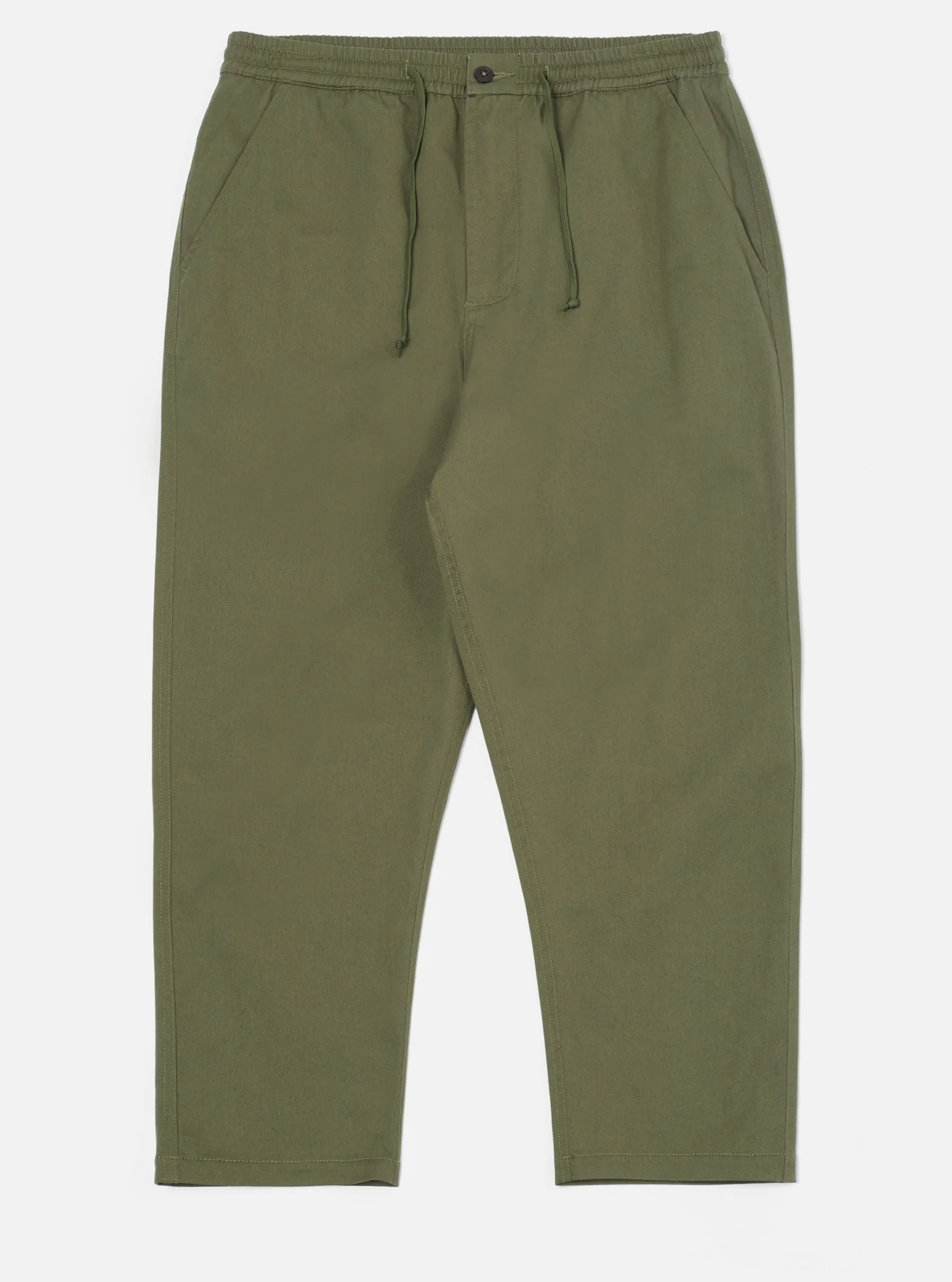 Hot Hi Water Trouser In Light Olive Twill Men Trousers.