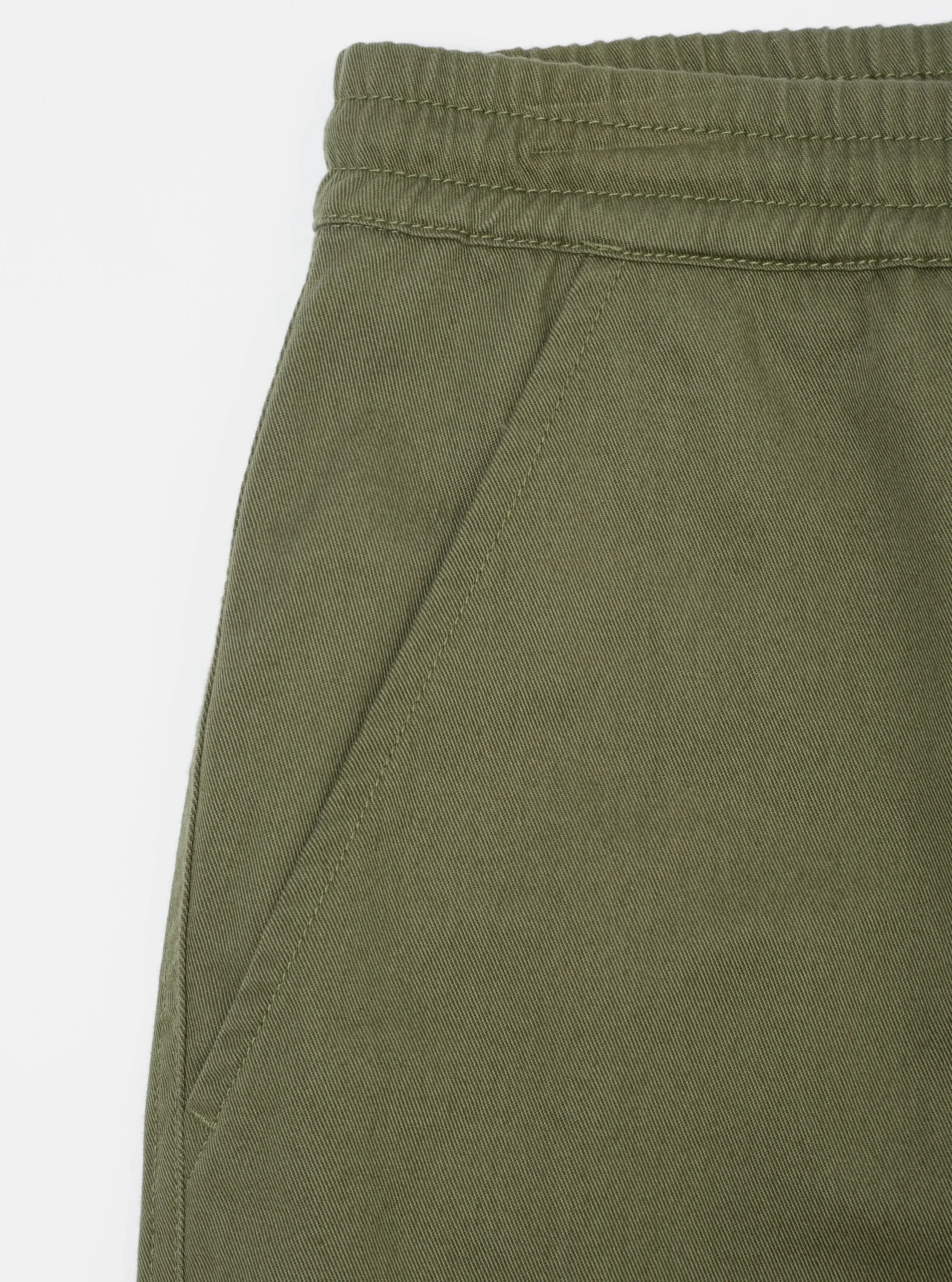 Hot Hi Water Trouser In Light Olive Twill Men Trousers.
