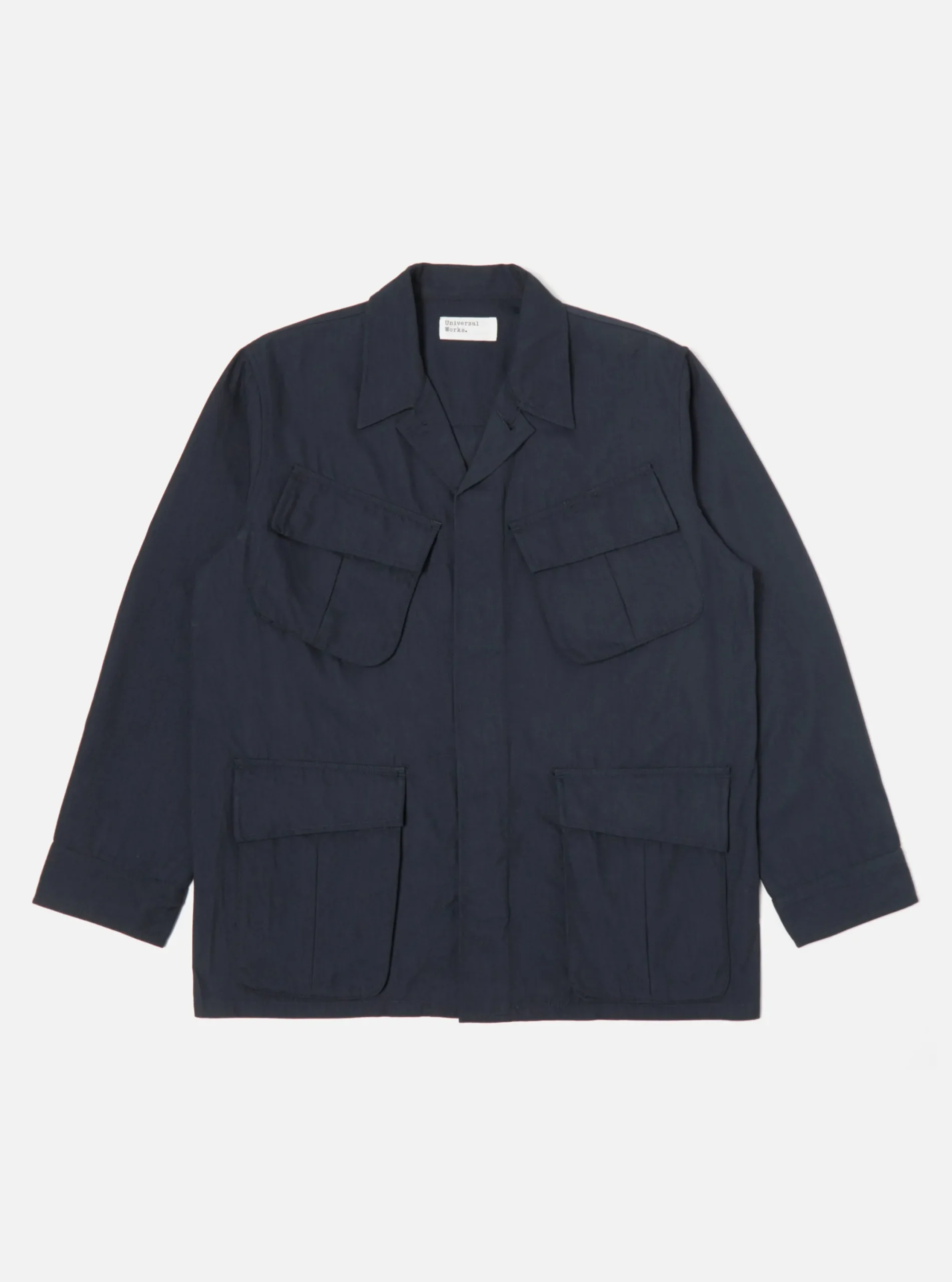 Discount Jungle Jacket In Navy Cotton/Nylon Serge Men Jackets.