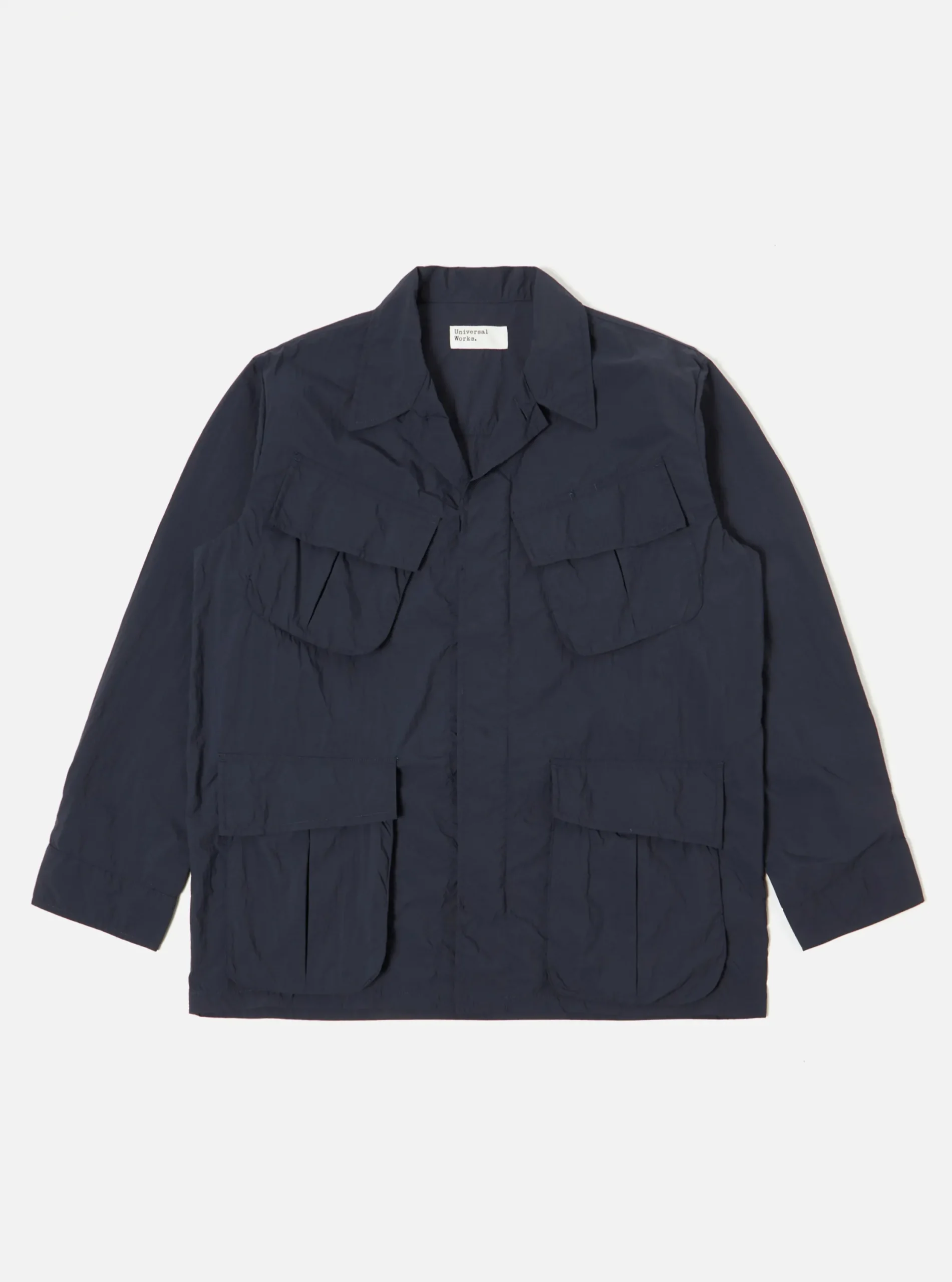 New Jungle Jacket In Navy Recycled Washed Nylon Men Jackets.