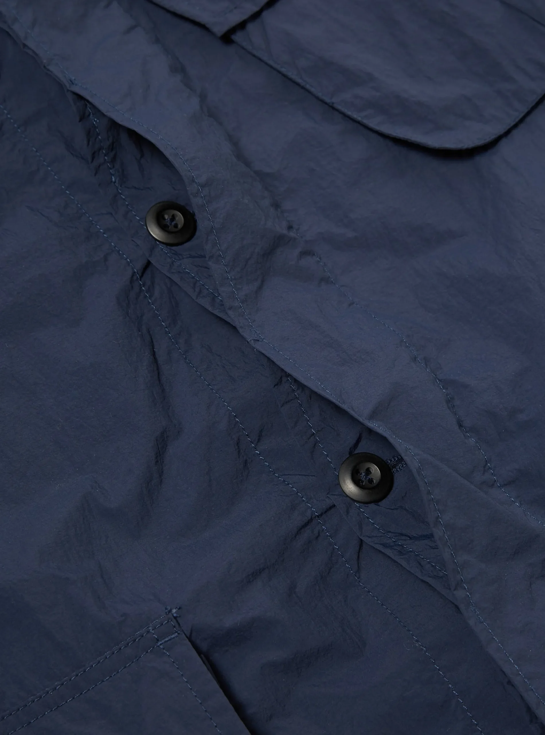 New Jungle Jacket In Navy Recycled Washed Nylon Men Jackets.