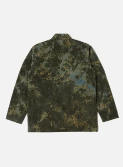 Sale Kyoto Work Jacket In Green Hand-Dyed Japanese Cord Men Jackets.